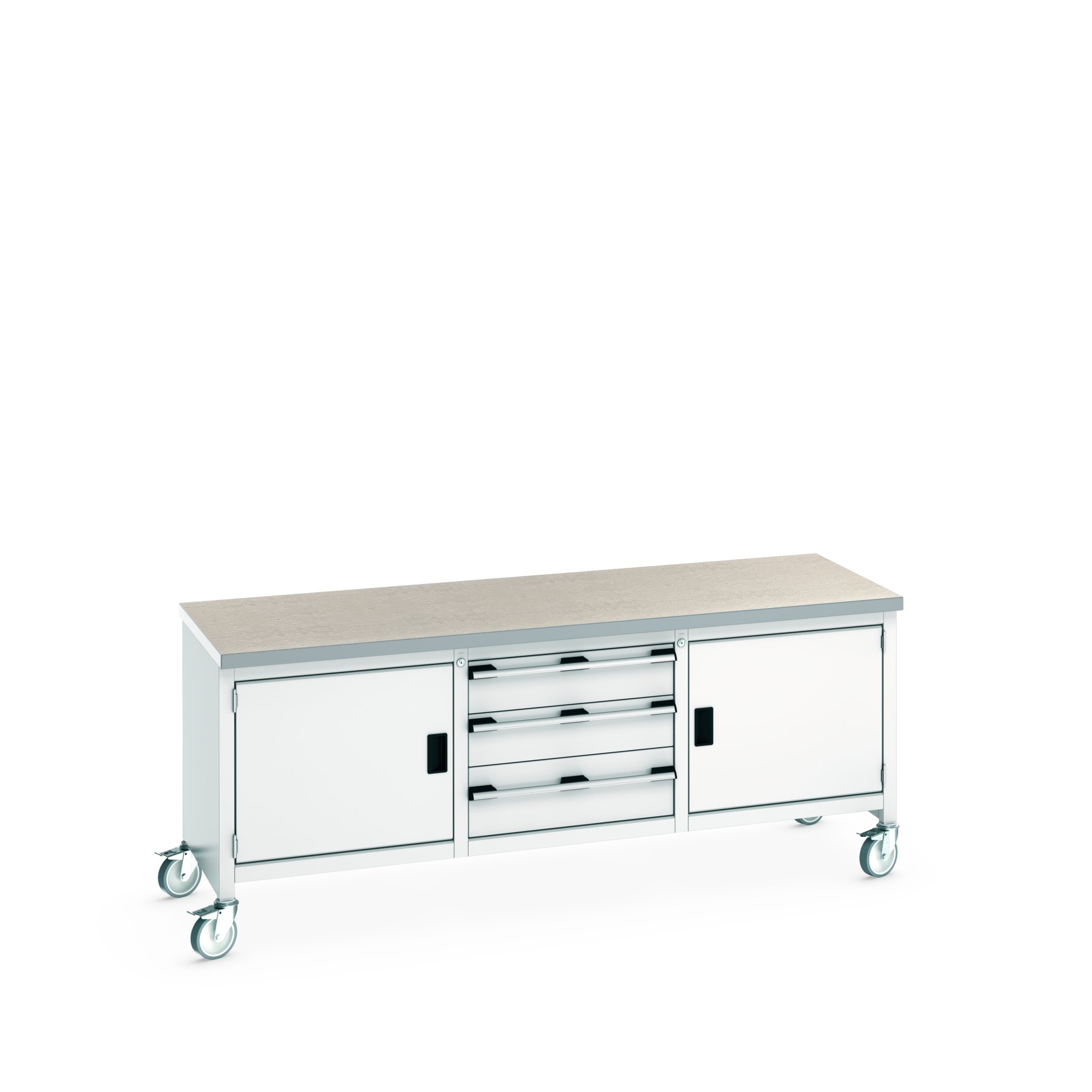 Bott 41002126.16V Portable Sheet Steel Workbench, 225kg Max Load, 840 mm x 750mm x 2000 mm