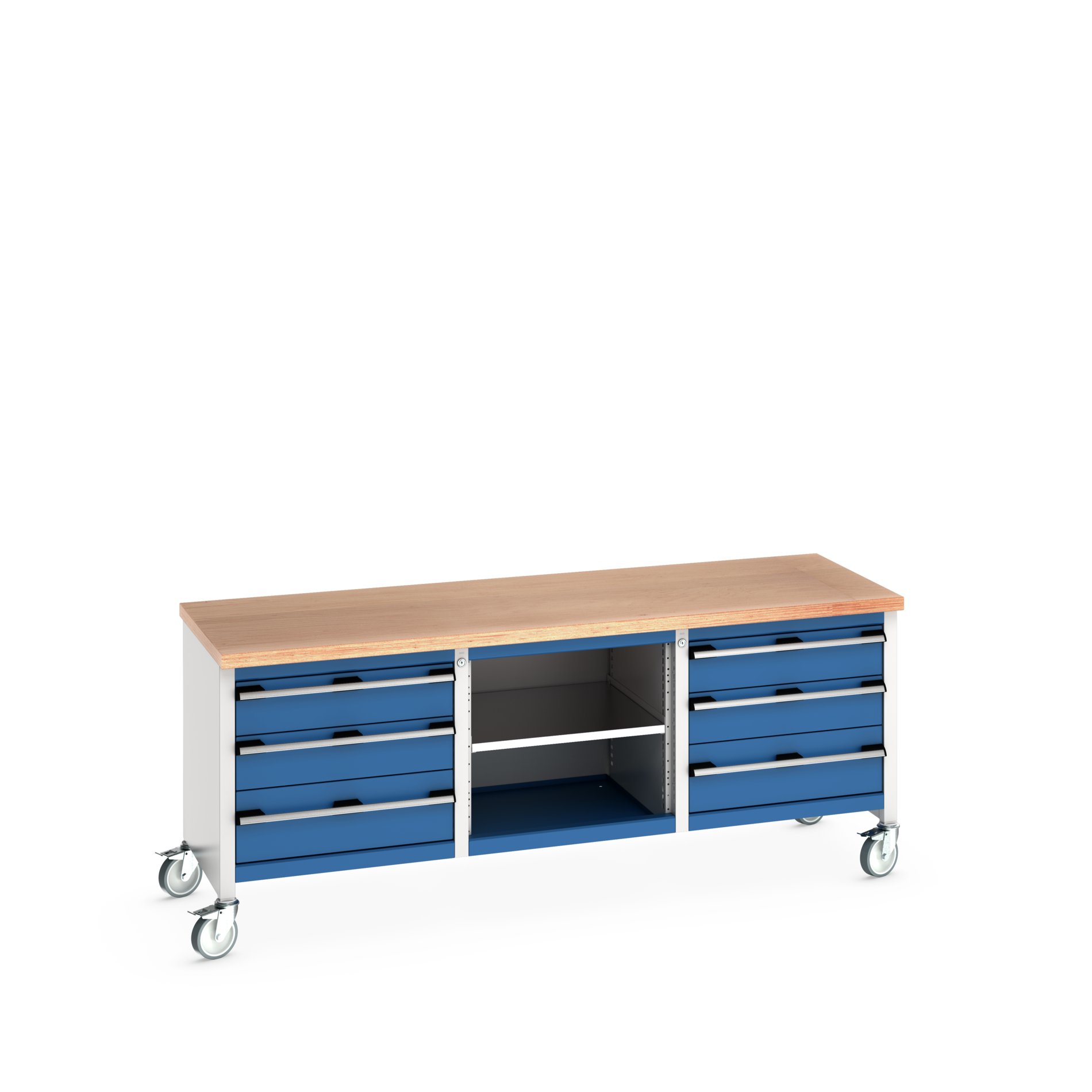 Bott 41002130.11V Portable Sheet Steel Workbench, 450kg Max Load, 840 mm x 750mm x 2000 mm