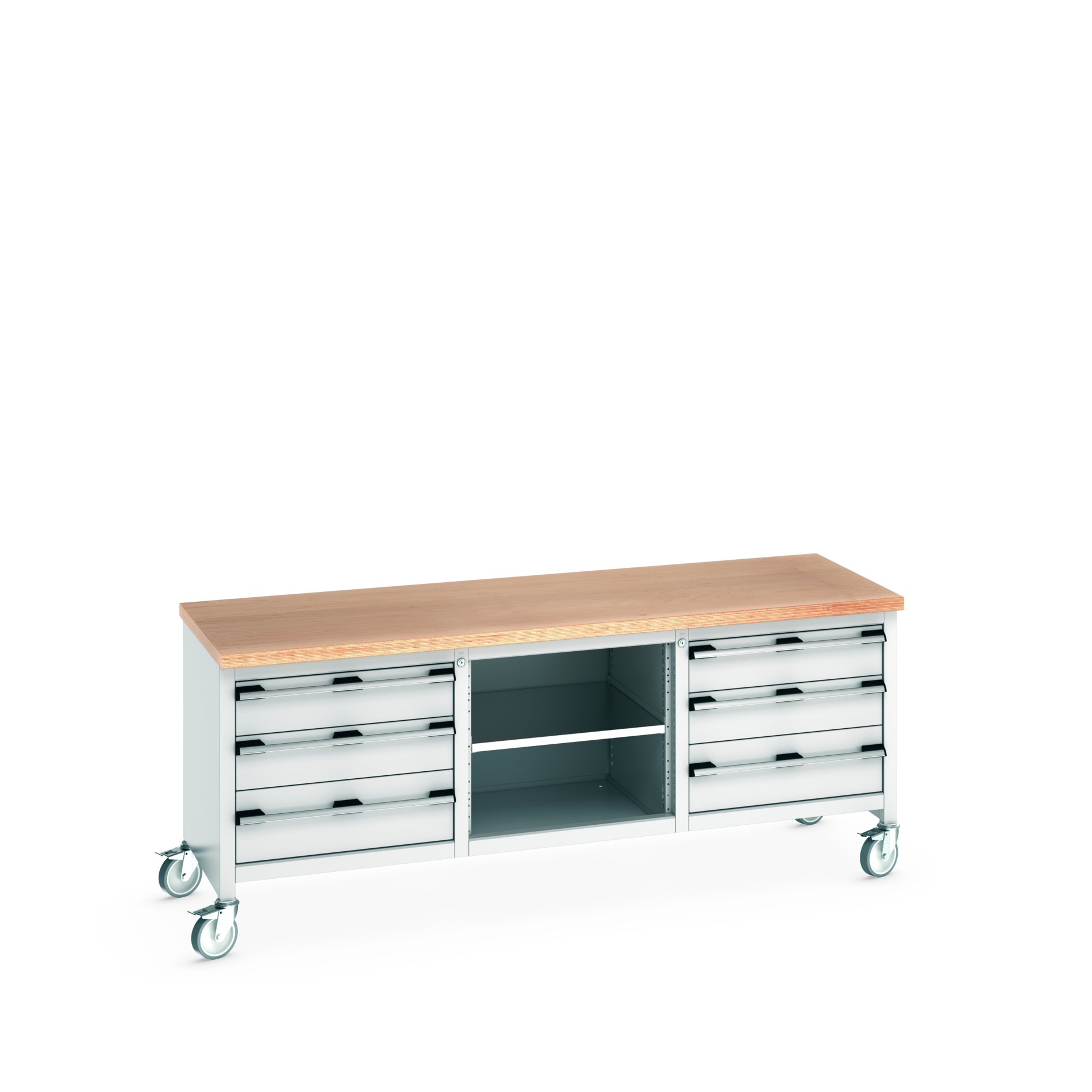 Bott 41002130.16V Portable Sheet Steel Workbench, 450kg Max Load, 840 mm x 750mm x 2000 mm