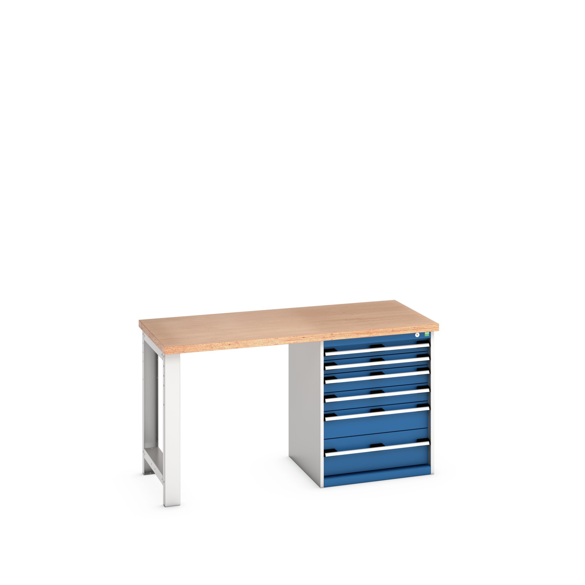 Bott 41003139.11V Sheet Steel Workbench, 450kg Max Load, 840 mm x 750mm x 1500 mm