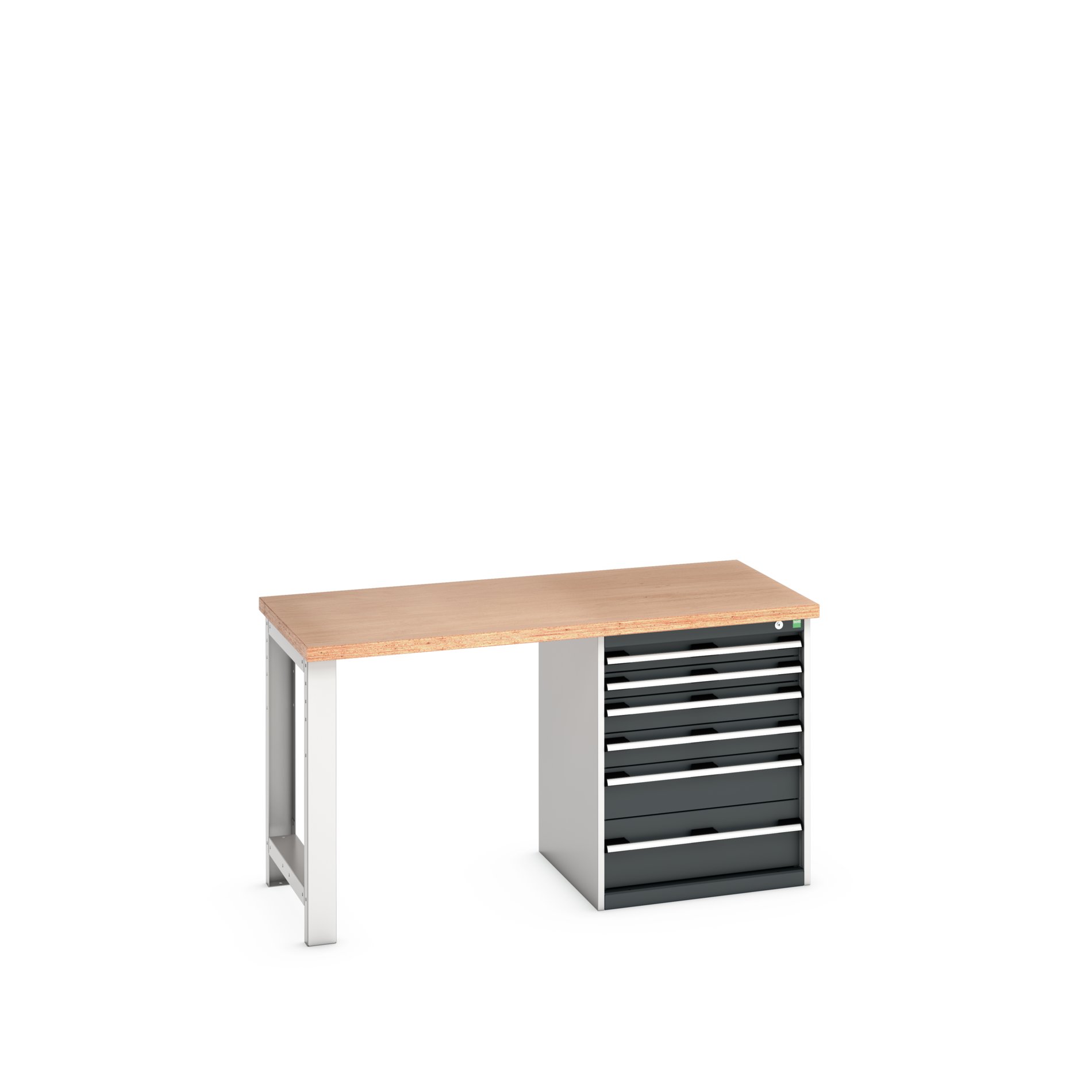 Bott 41003139.19V Sheet Steel Workbench, 450kg Max Load, 840 mm x 750mm x 1500 mm