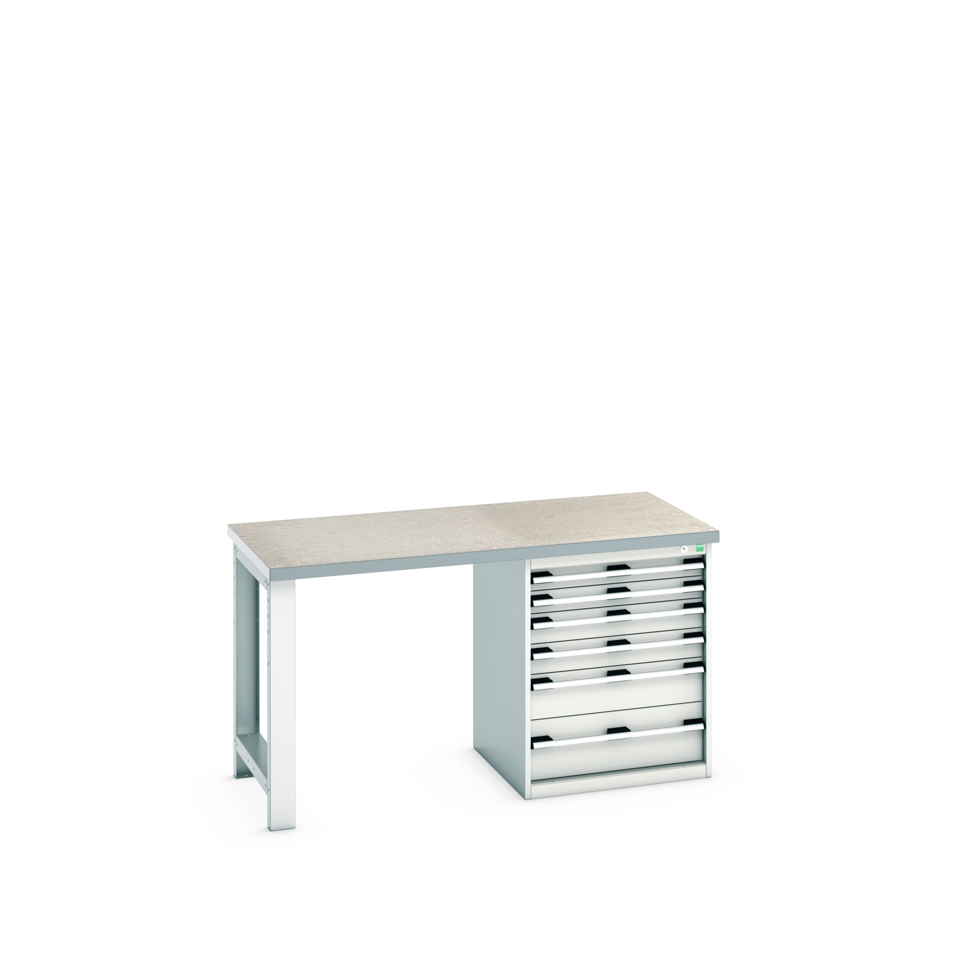 Bott 41003141.16V Sheet Steel Workbench, 450kg Max Load, 840 mm x 750mm x 1500 mm