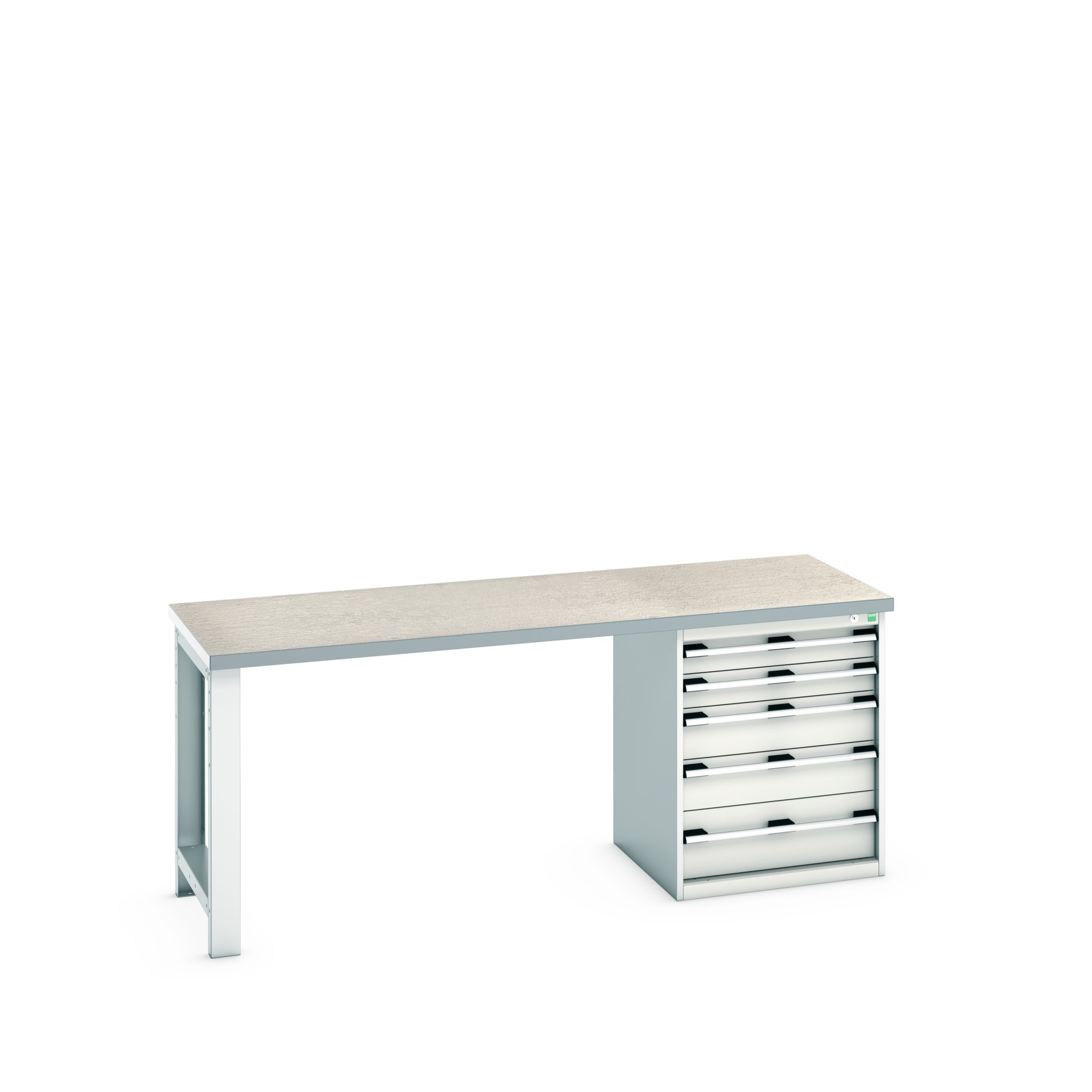 Bott 41003231.16V Sheet Steel Workbench, 375kg Max Load, 840 mm x 750mm x 2000 mm