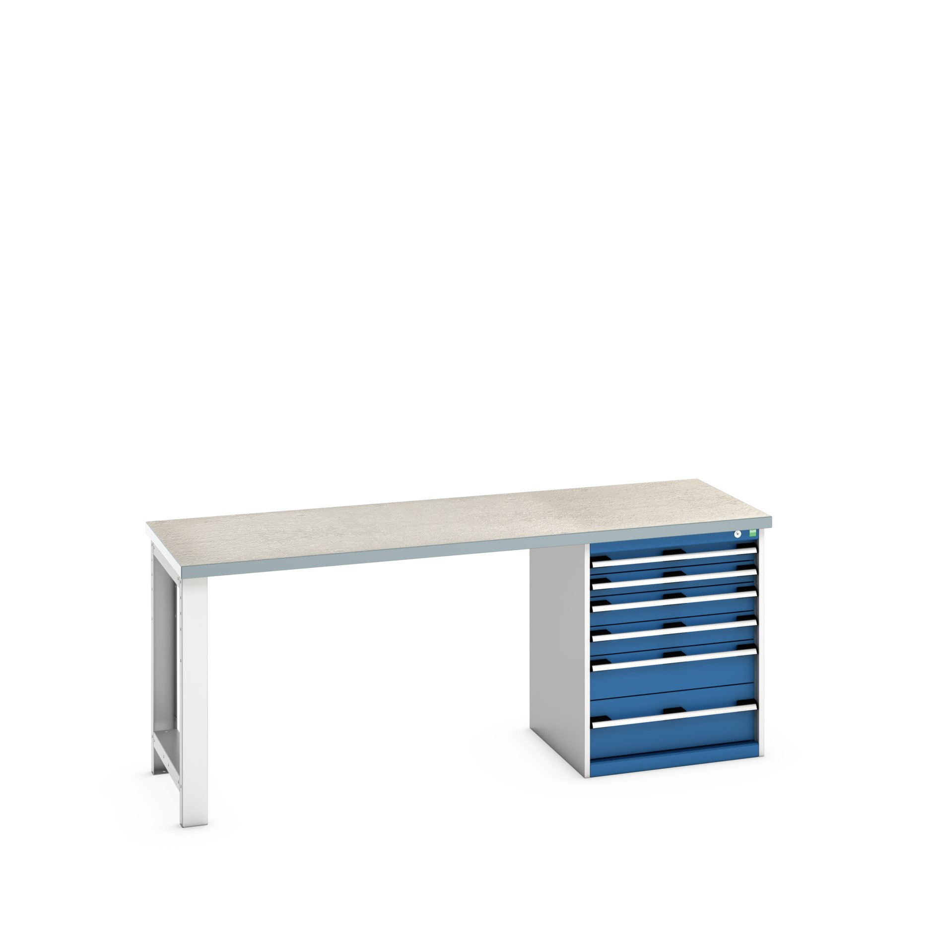 Bott 41003237.11V Sheet Steel Workbench, 450kg Max Load, 840 mm x 750mm x 2000 mm
