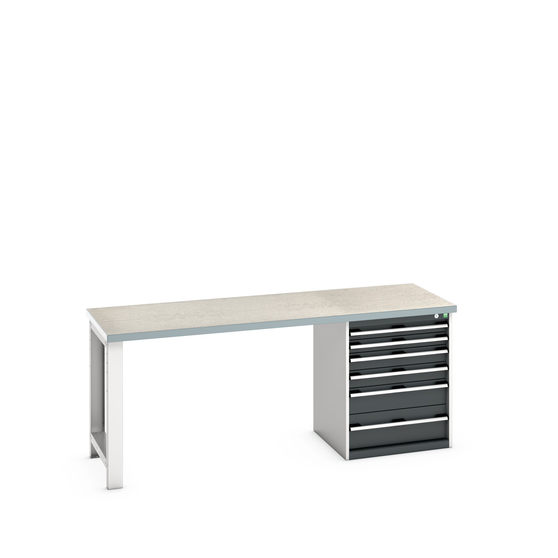 Bott 41003237.19V Sheet Steel Workbench, 450kg Max Load, 840 mm x 750mm x 2000 mm