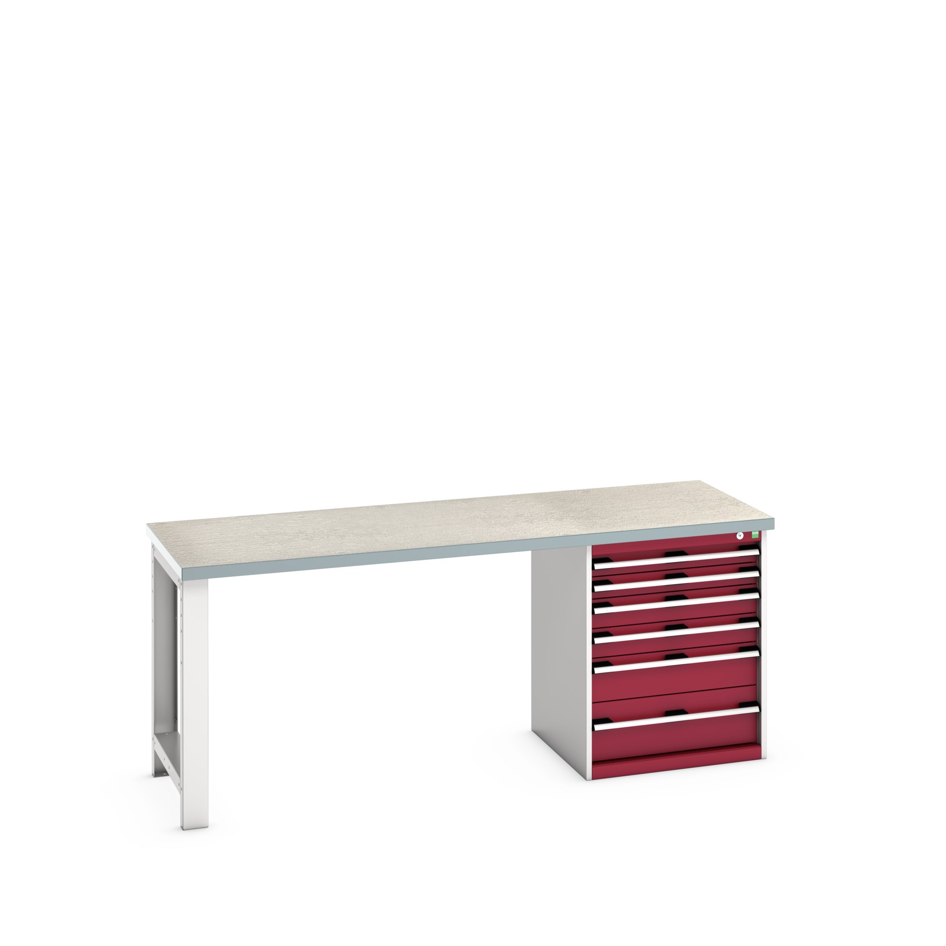 Bott 41003237.24V Sheet Steel Workbench, 450kg Max Load, 840 mm x 750mm x 2000 mm