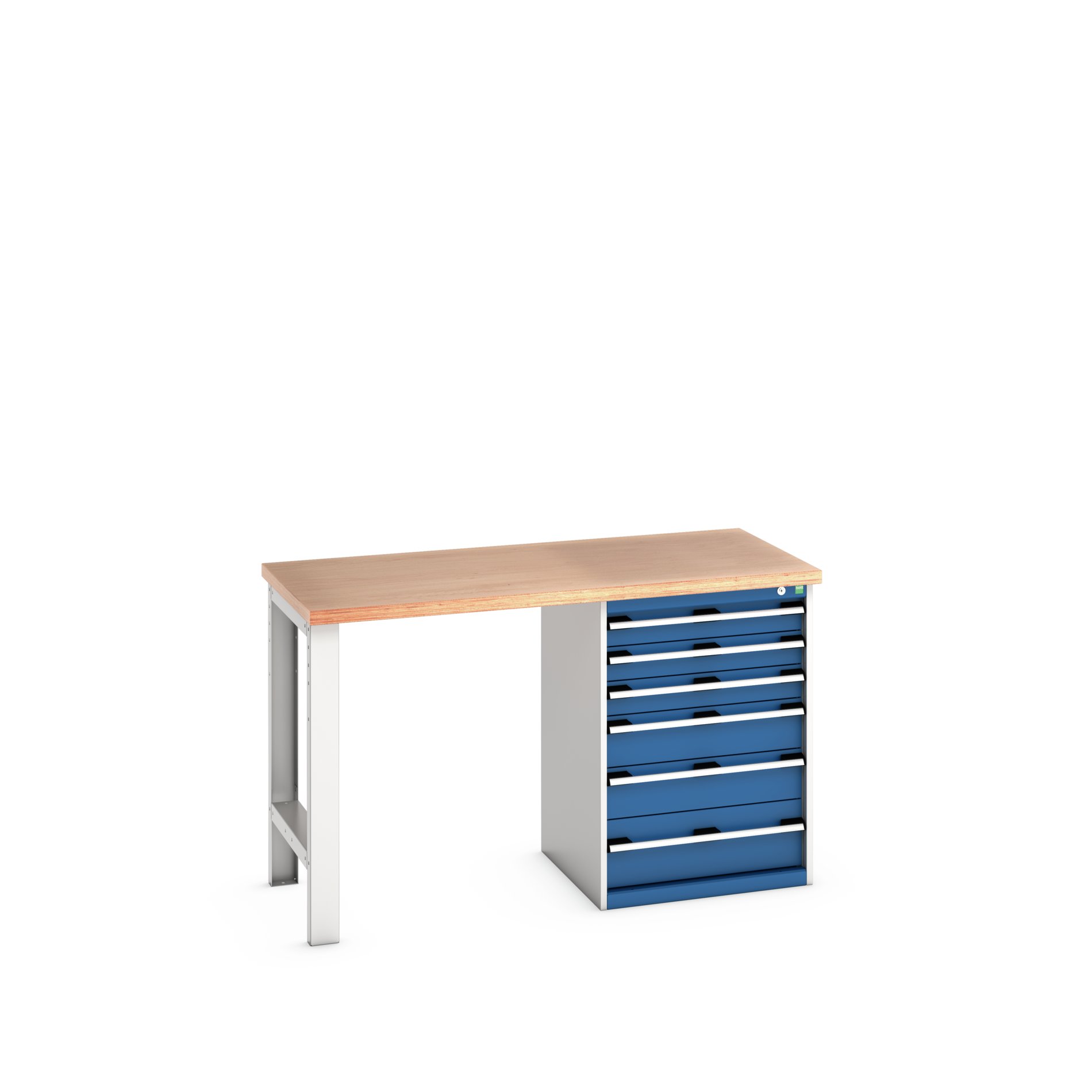 Bott 41003492.11V Sheet Steel Workbench, 450kg Max Load, 940 mm x 750mm x 1500 mm