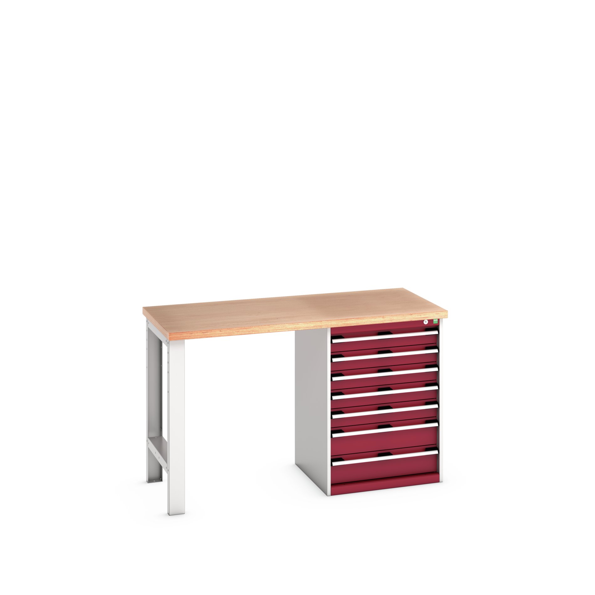 Bott 41003496.24V Sheet Steel Workbench, 525kg Max Load, 940 mm x 750mm x 1500 mm
