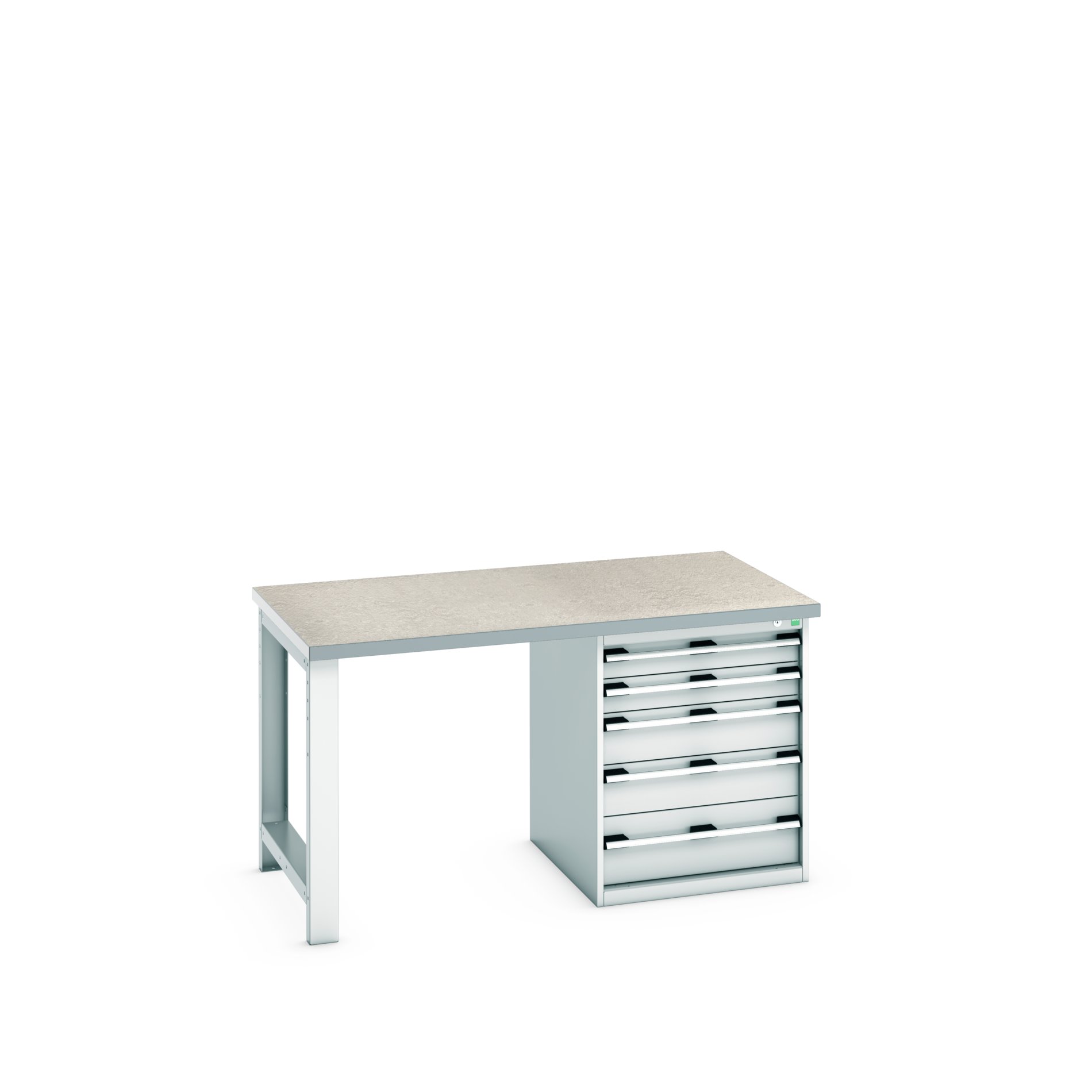 Bott 41004110.16V Sheet Steel Workbench, 375kg Max Load, 840 mm x 900mm x 1500 mm