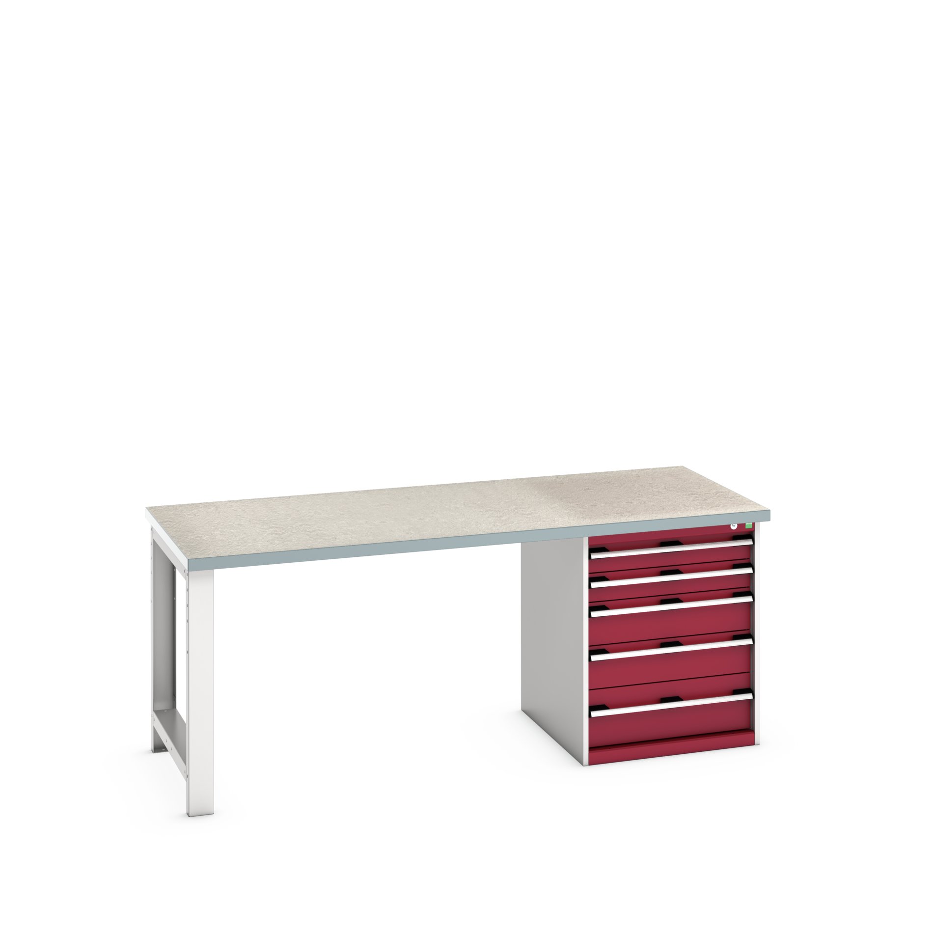 Bott 41004112.24V Sheet Steel Workbench, 375kg Max Load, 840 mm x 900mm x 2000 mm