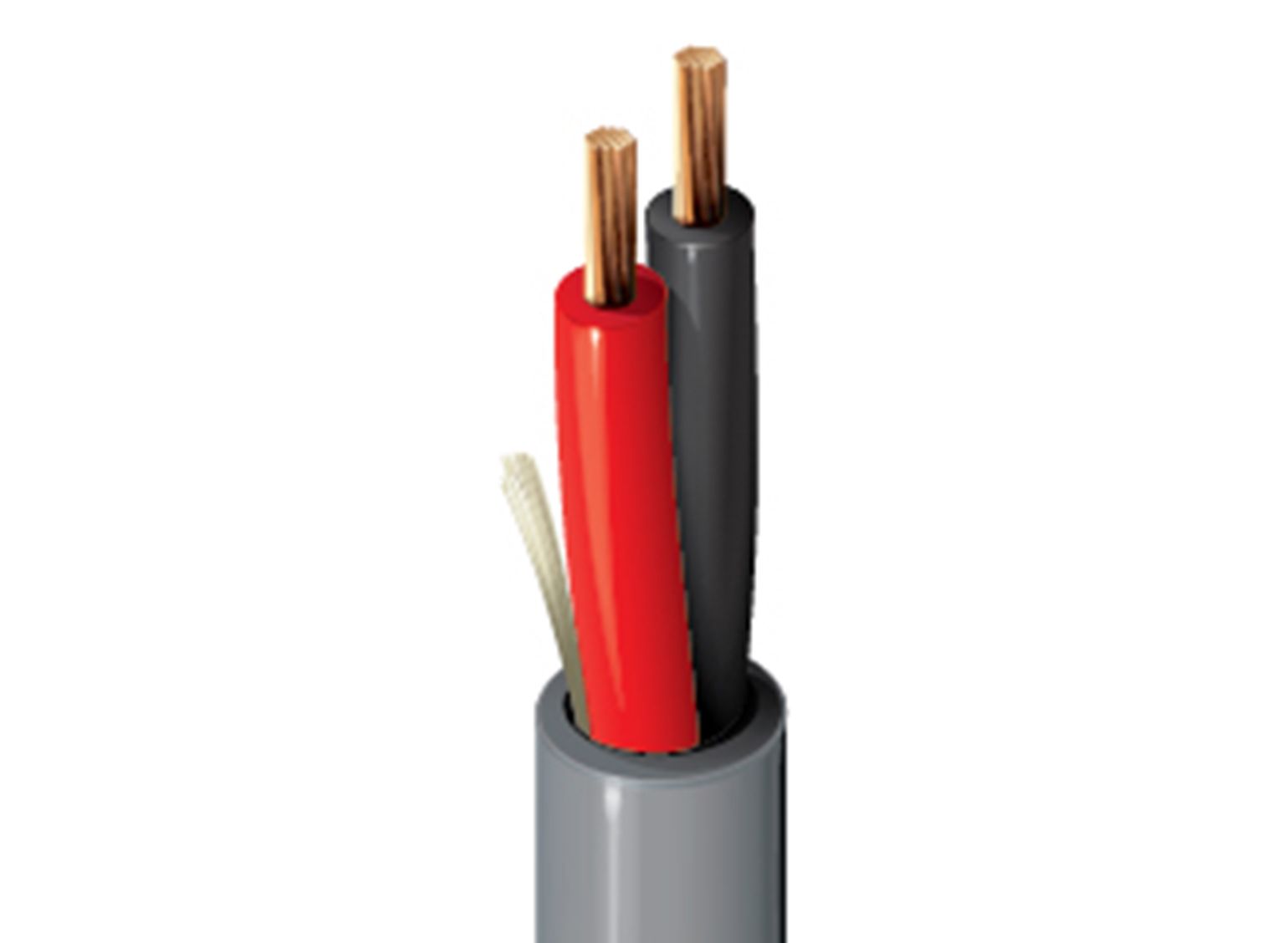 Belden 4100UE Control Cable, 2 Cores, 2.09mm² 14 AWG, Unscreened, 100 m, Grey Polypropylene Sheath