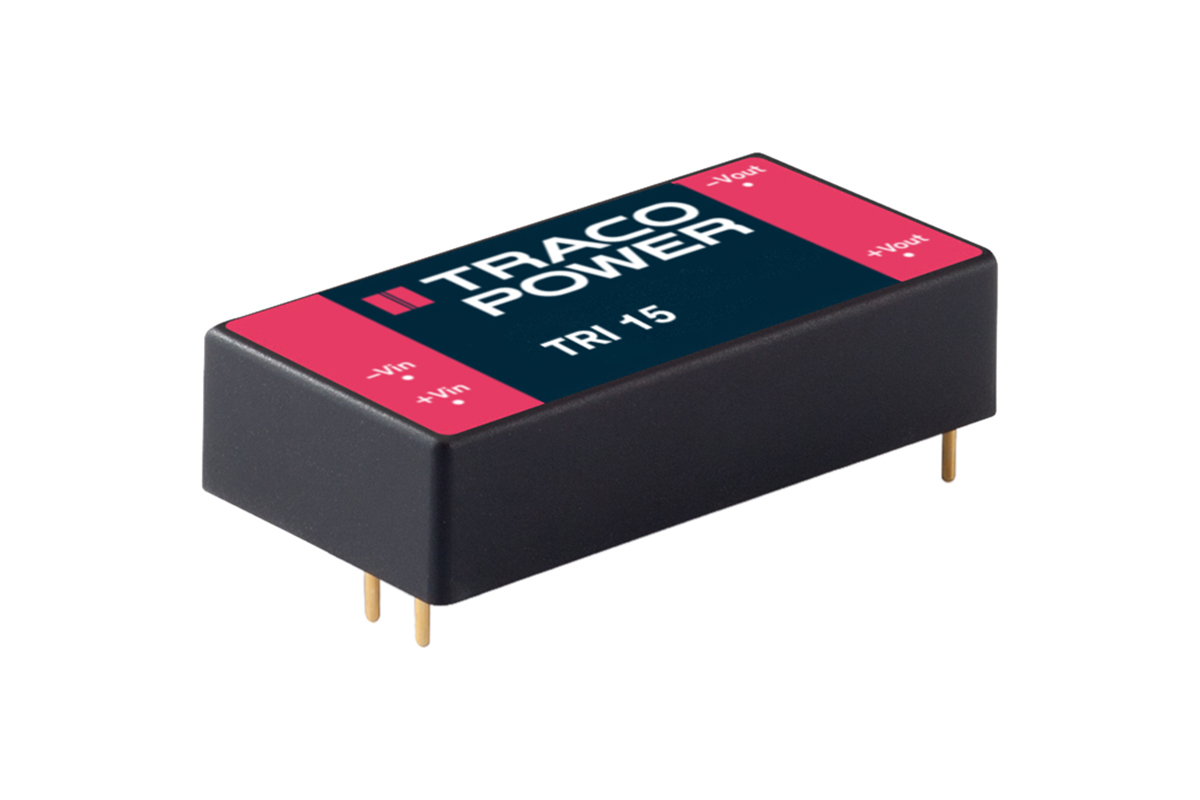TRACOPOWER TRI 15 Isolated DC-DC Converter, ±12V dc/ 625mA Output, 18 → 36 V dc Input, 15W, Through Hole, +82°C