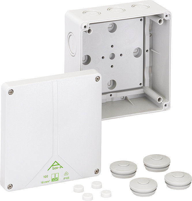 Spelsberg Abox-i 100-L Series Grey Polycarbonate Junction Box, IP65, DNV, DLG, VDE, 152 mm, 140mm 85 mm