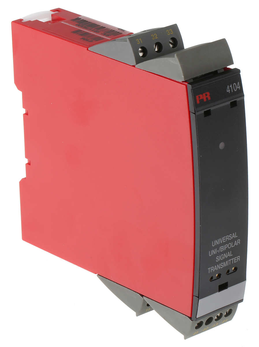 4104 PR Electronics 4 Series Signal Conditioner, Current/Voltage Input, Current/Voltage Output, 21.6 V ac, 253 V ac, 19.2V