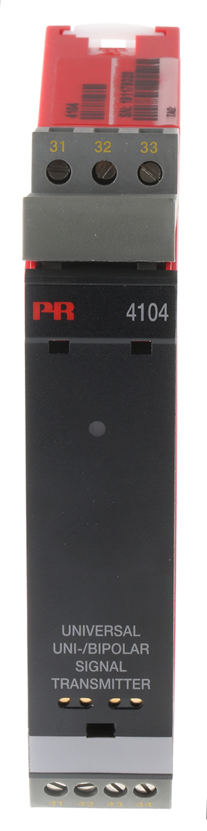 4104 PR Electronics 4 Series Signal Conditioner, Current/Voltage Input, Current/Voltage Output, 21.6 V ac, 253 V ac, 19.2V