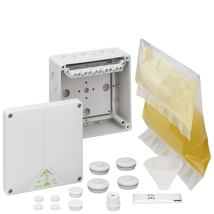 Spelsberg Abox XT 100 Series Grey Polycarbonate Junction Box, IP68, 5 Terminals, 152 mm, 140mm 85 mm