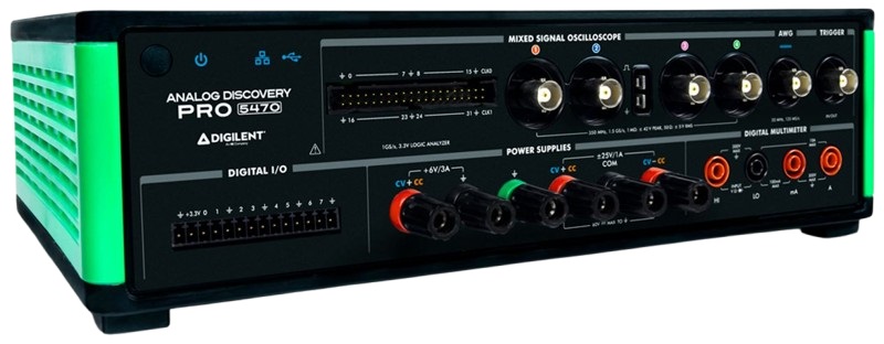 Digilent Analogue Discovery Pro 5000 Series, 2 GHz Mixed Signal Oscilloscope 5-Channel