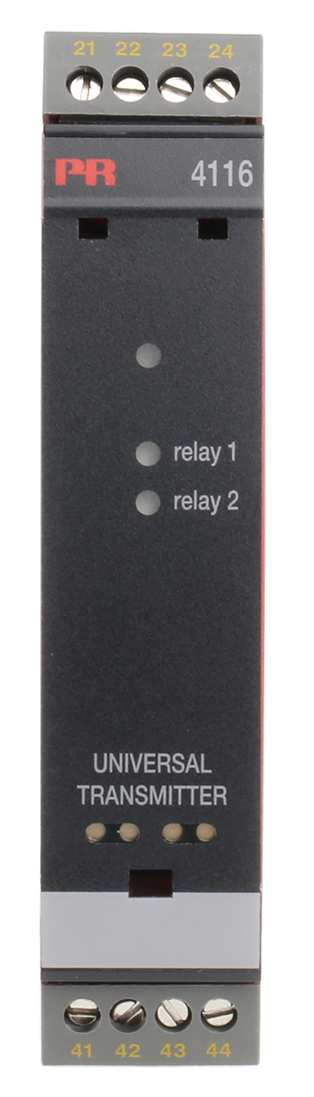 PR Electronics 4100 Series Universal Transmitter, Universal Input, Voltage, Relay, Current Output, 21.6 V ac, 253 V ac,