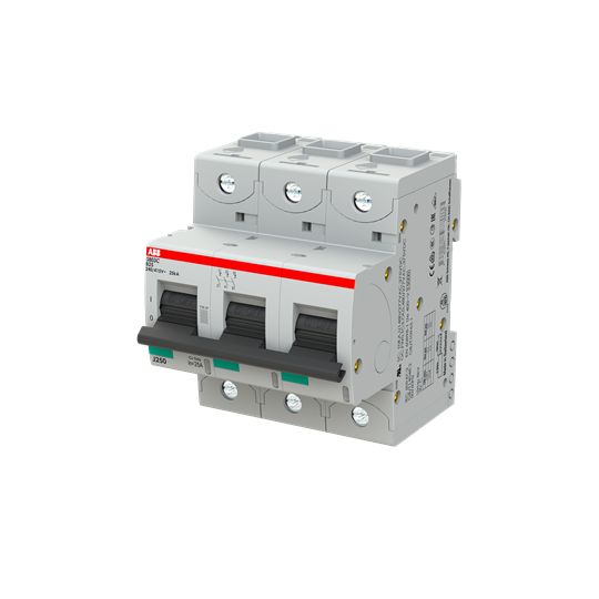 ABB S800C MCB, 3P, 125A Curve B, 440V AC, 500V DC, 20 kA Breaking Capacity