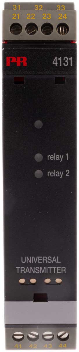 PR Electronics 4100 Series Universal Transmitter, Universal Input, Relay Output, 21.6 V ac, 253 V ac, 19.2V dc, 300 V dc