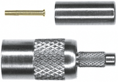 TE Connectivity SMB Series Cable Male SMB, 50 Ω, Straight Body Crimp