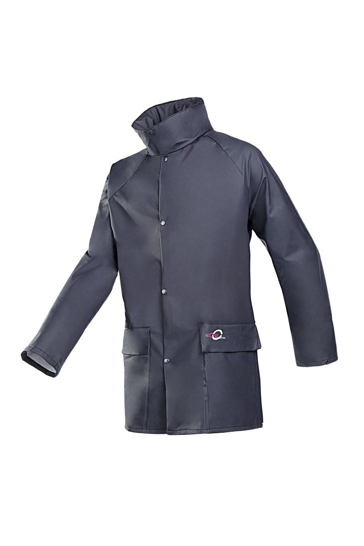 Sioen Jakarta Navy, Water Repellent Rain Jacket Zip, XL 1 EA