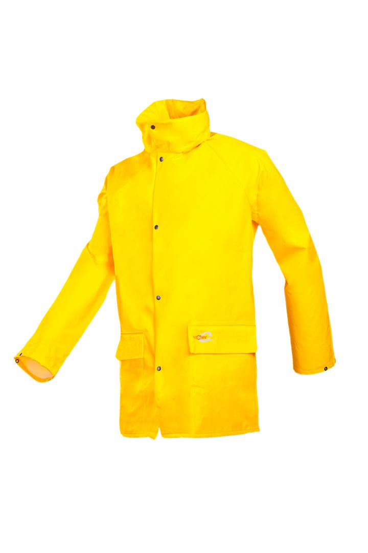 Sioen Jakarta Yellow, Water Repellent Rain Jacket Zip, M 1 EA