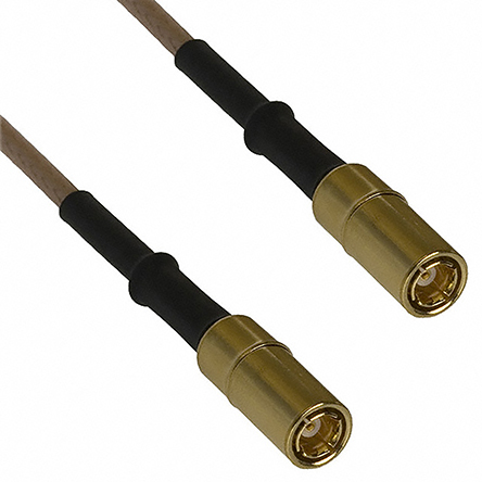 Cinch SMB Series, 914.4 mm, RG316 Coaxial Coaxial Cable 50 Ω, Black, Terminated