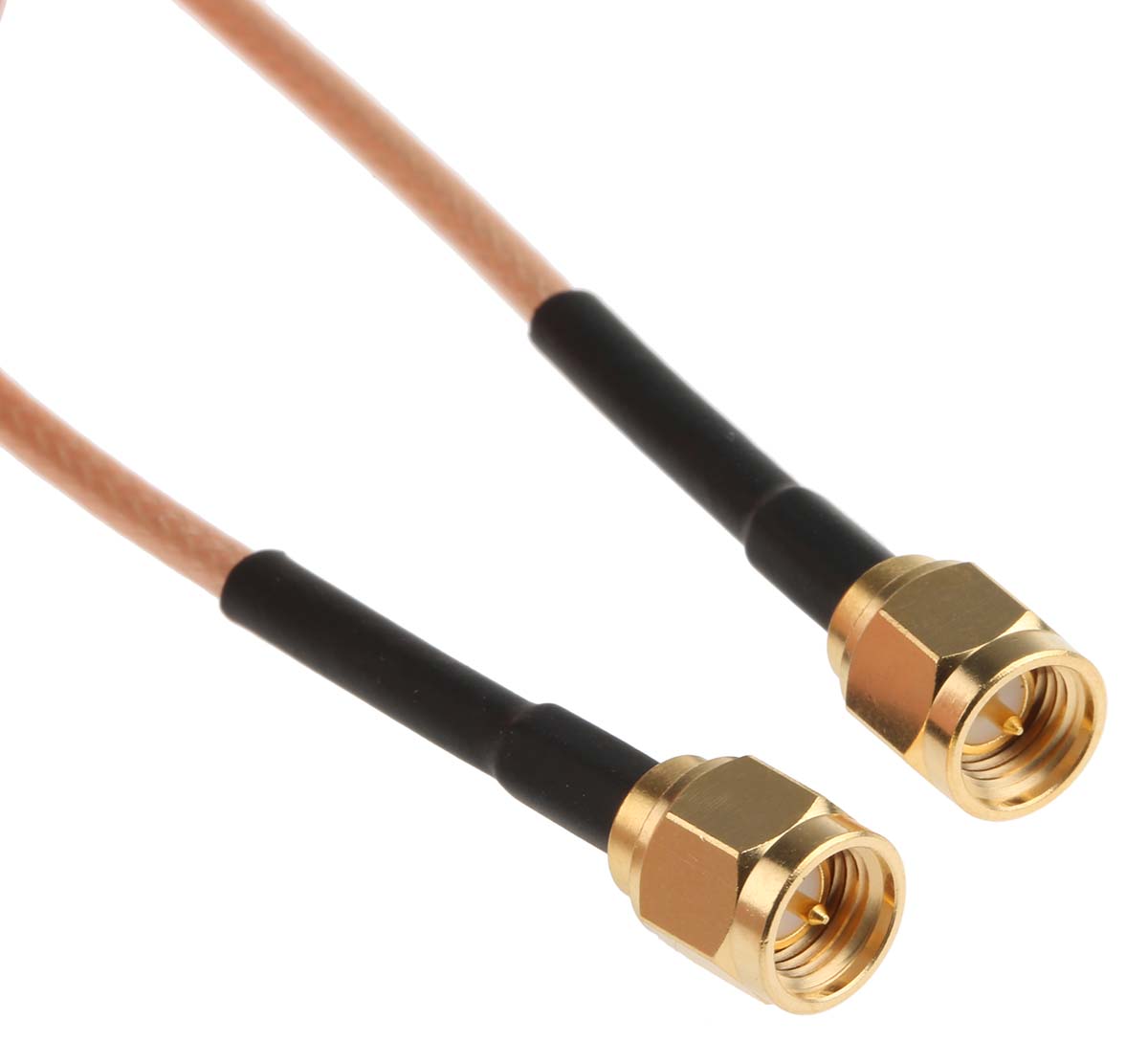 Cinch SMA Series, 1.22 m, RG316 Coaxial Coaxial Cable 50 Ω, Black, Terminated