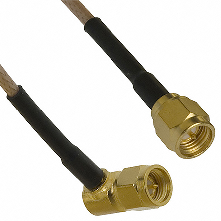 Cinch SMA Series, RG316 Coaxial Coaxial Cable 50 Ω, Black, Terminated