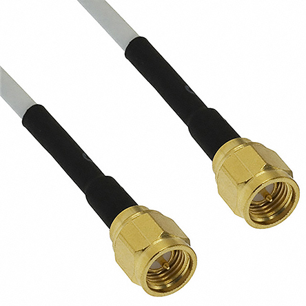 Cinch SMA Series, 610 mm, RG316DS Coaxial Coaxial Cable 50 Ω, Black, Terminated