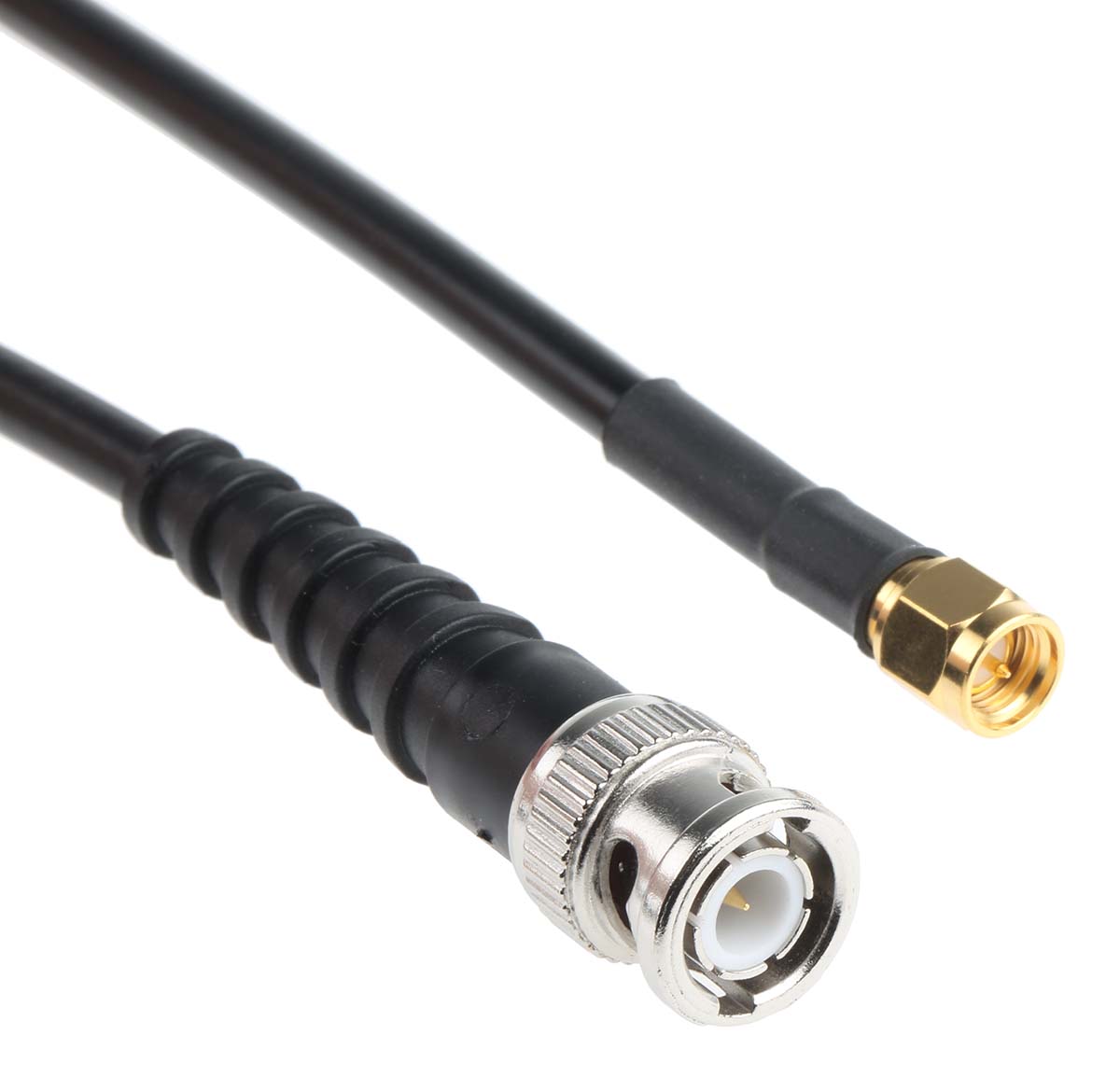Cinch BNC, SMA Series, RG58 Coaxial Coaxial Cable 50 Ω, Black, Terminated