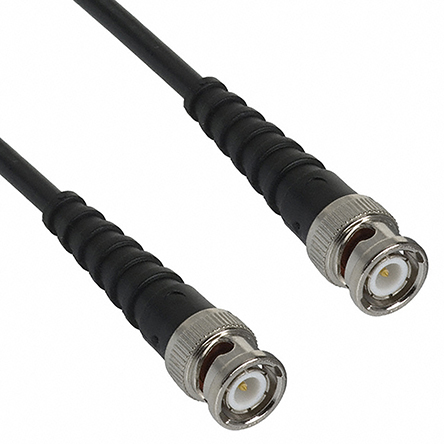Cinch BNC Series, RG58 Coaxial Coaxial Cable 50 Ω, Black, Terminated