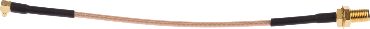 415-0073-006 Cinch MMCX, SMA Series, RG316 Coaxial Coaxial Cable 50 Ω, Black, Terminated