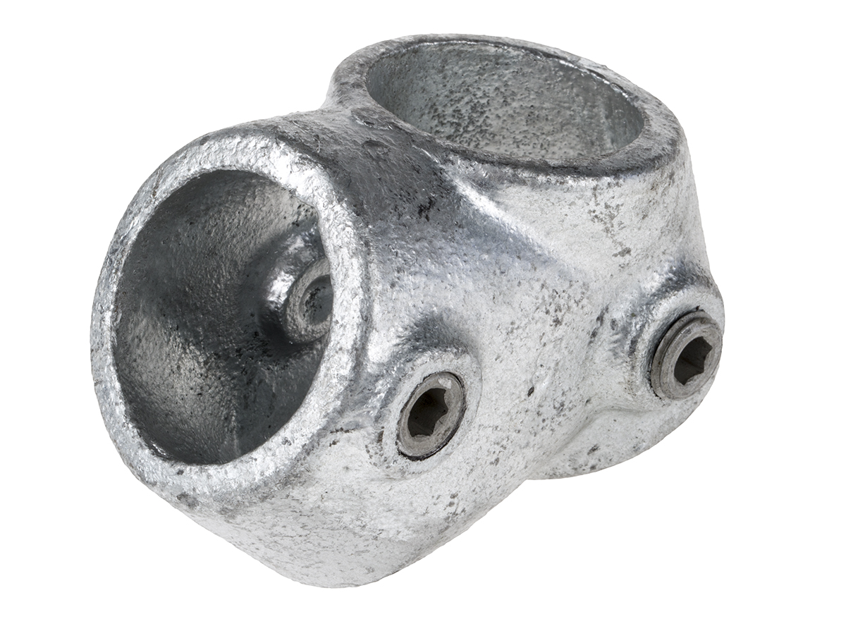 RS PRO T-Connector, Connecting Component, Strut Profile Type 1, Round Tube Size 33.7 mm