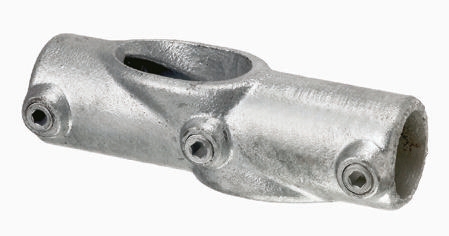 RS PRO Cross Clamp, Connecting Component, Strut Profile Type 1, Round Tube Size 33.7 mm