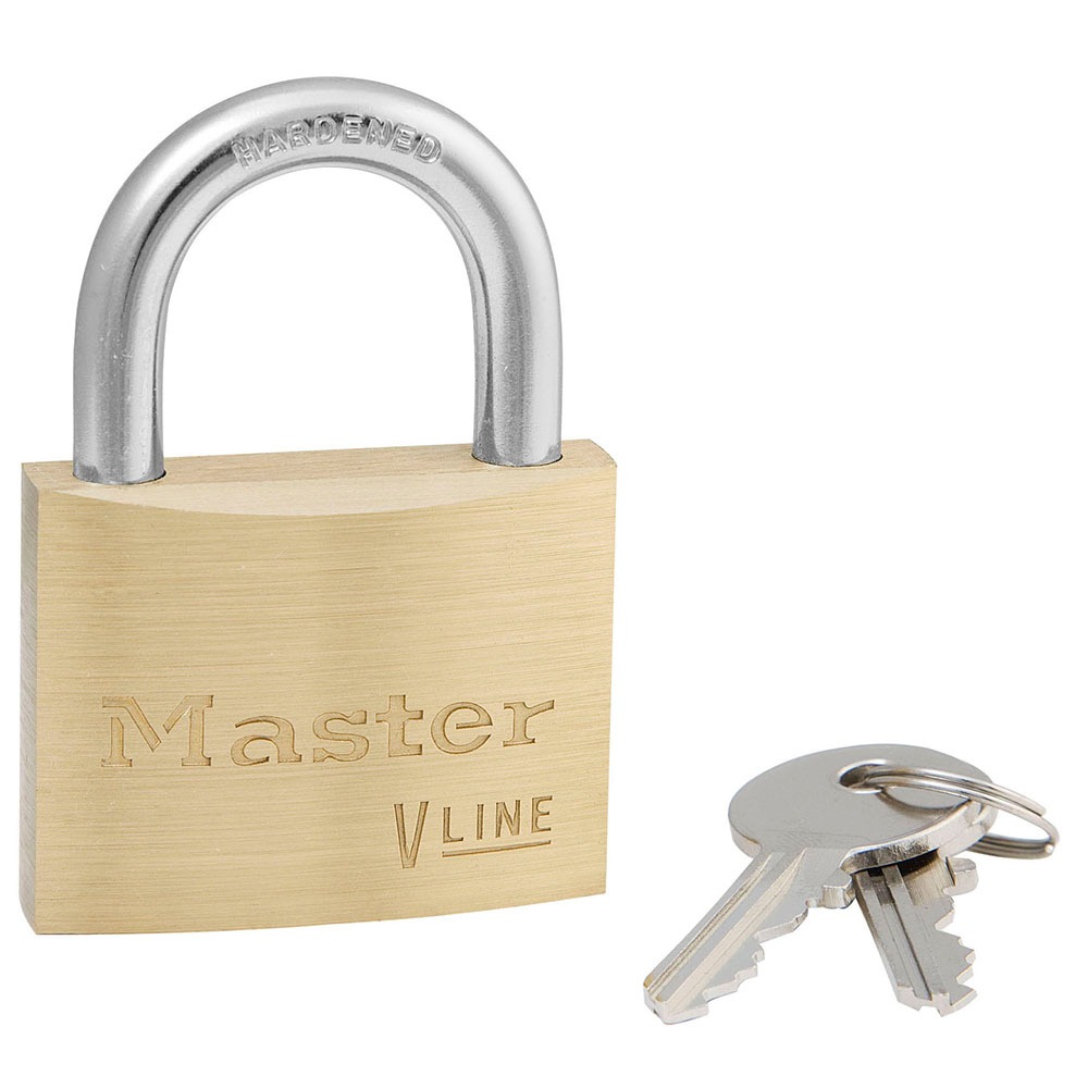 Master Lock Padlock Brass Padlock, 7 mm Shackle, 48 mm Body