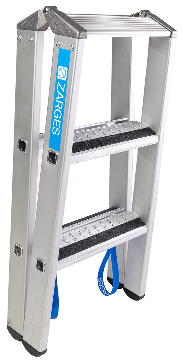 41549 Zarges Aluminium 3 steps Step Ladder, 0.88 m open length
