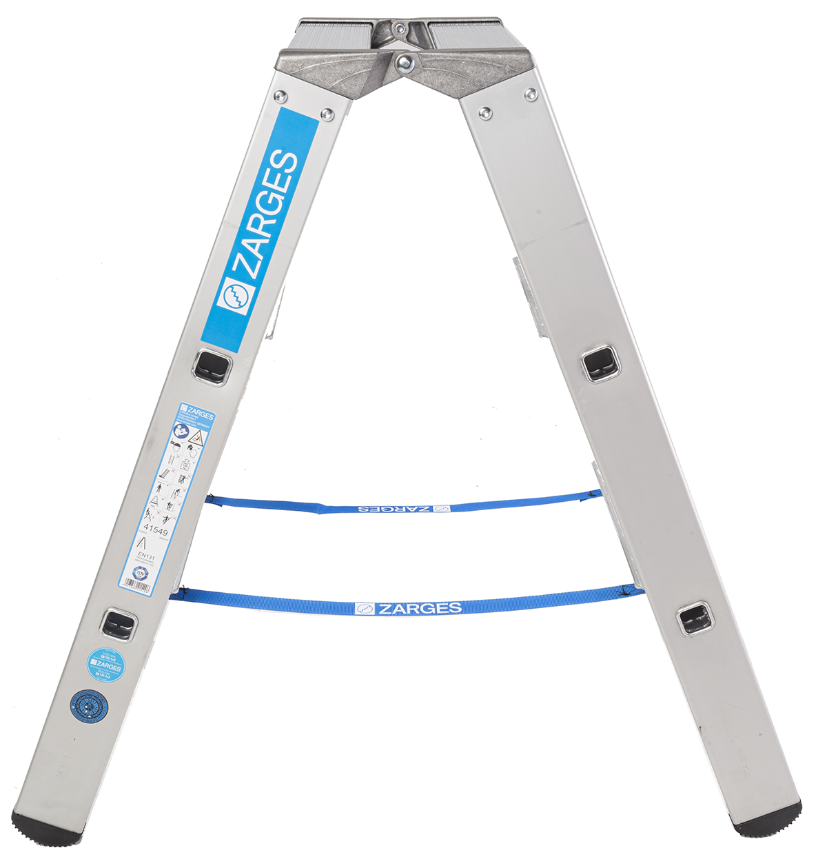41549 Zarges Aluminium 3 steps Step Ladder, 0.88 m open length