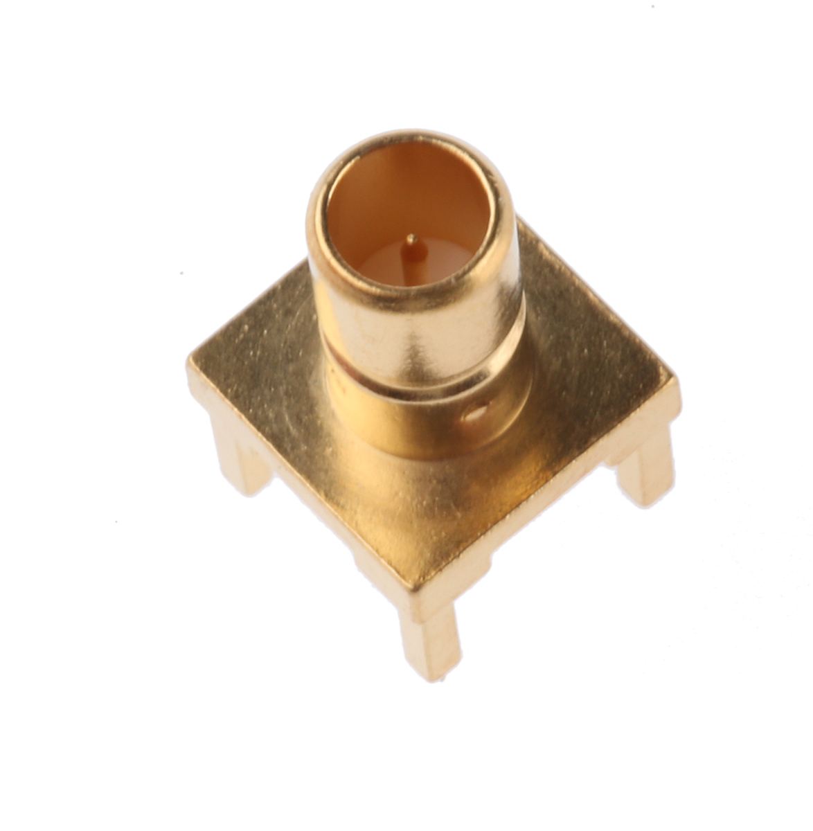 TE Connectivity SMB Series Through Hole Female SMB, 75 Ω, Straight Body Solder