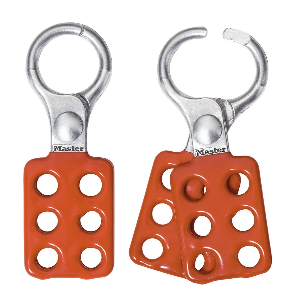 Master Lock Red 6-Lock Lockout Aluminium Lockout Hasp, 7 mm