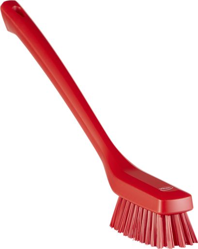 Vikan Red Scrubbing Brush, 46 mm bristle length, Polybutylene Terephthalate bristle material