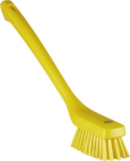 Vikan Yellow Scrubbing Brush, 46 mm bristle length, Polybutylene Terephthalate bristle material