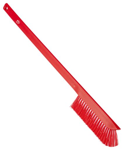 Vikan Red Scrubbing Brush, 40 mm bristle length, Polybutylene Terephthalate bristle material
