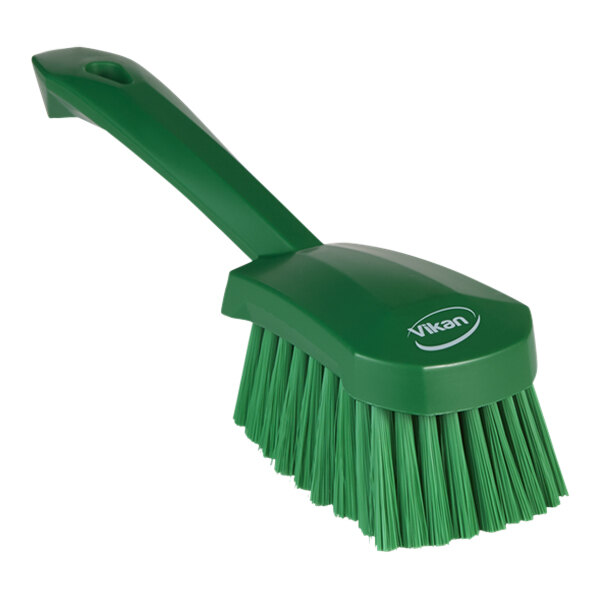 Vikan Soft Bristle Green Scrubbing Brush Green, 270 mm bristle length