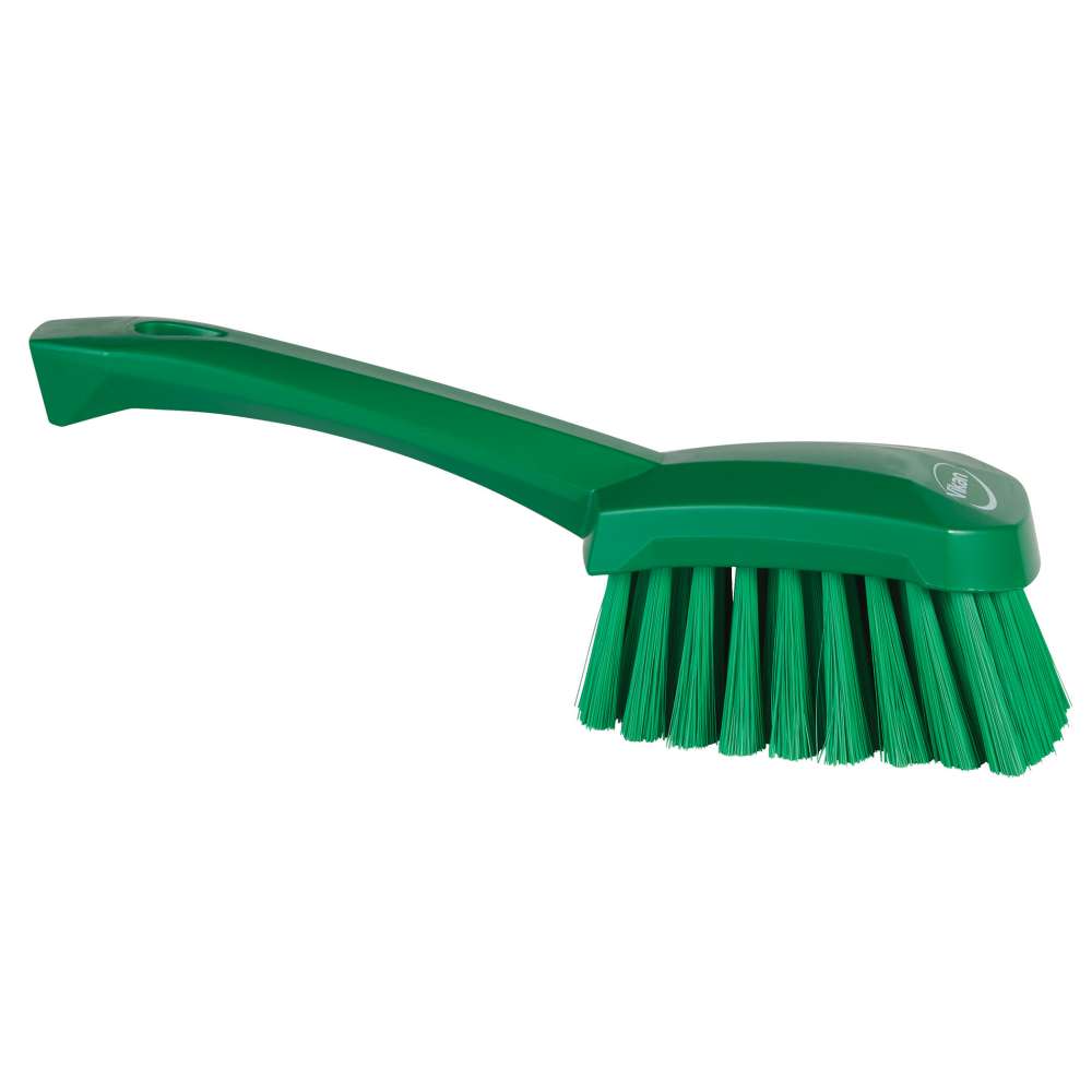 41982 Vikan Soft Bristle Green Scrubbing Brush Green, 270 mm bristle length