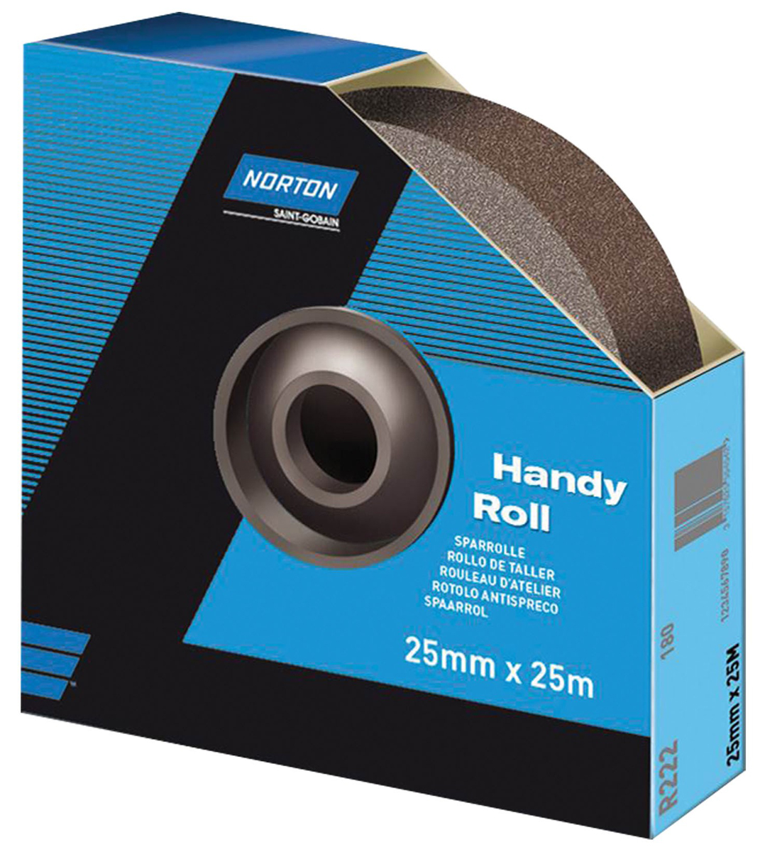 Norton P320 Grit Very Fine Sandpaper Roll, 25m x 38mm