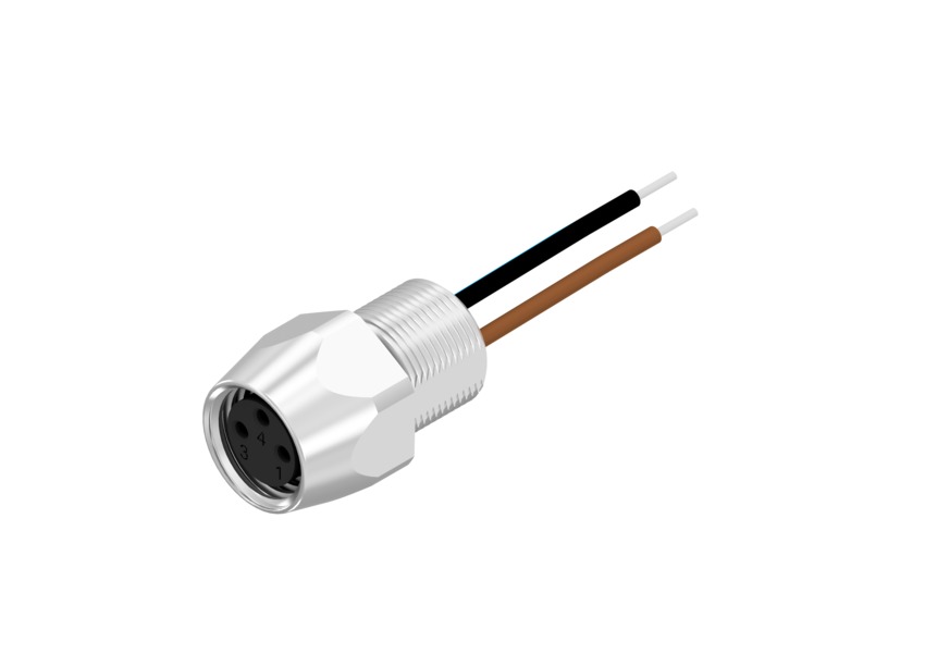 CONEC Circular Connector, 3 Contacts, Panel Mount, M8 Connector, Socket, Female, IP67, SAL8 Series