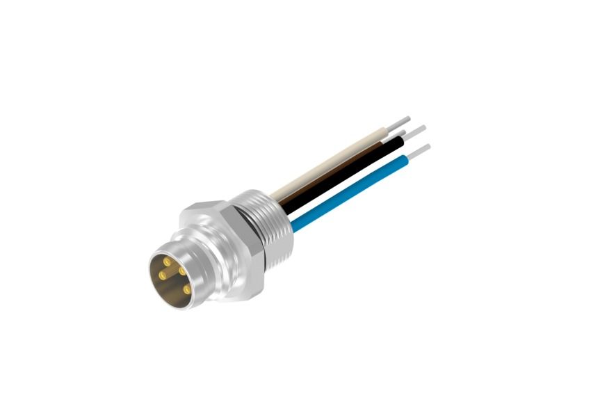 CONEC Male M8, Right Angle to Unterminated 4 way Cable, 200 mm
