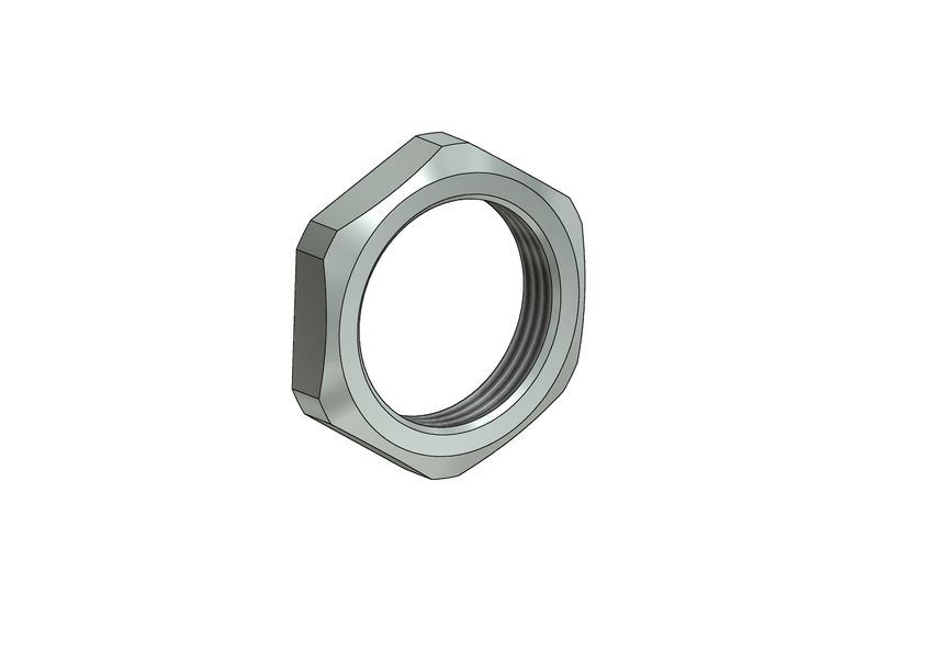CONEC, Nickel Zinc Alloy, Copper Alloy Hex Nut M8 x 1, RoHS Compliant